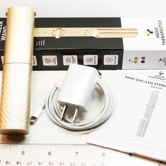 Portable Sterlizing Wand by Medic Therapeutics in Gold Tone - Picture 3 of 8